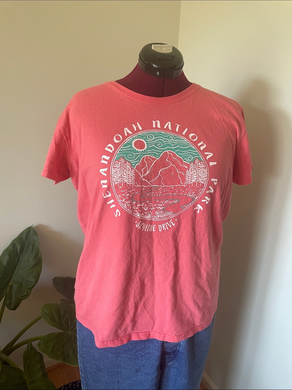 v i n t a g e : Shenandoah National Park Coral Graphic Tee skyline Drive